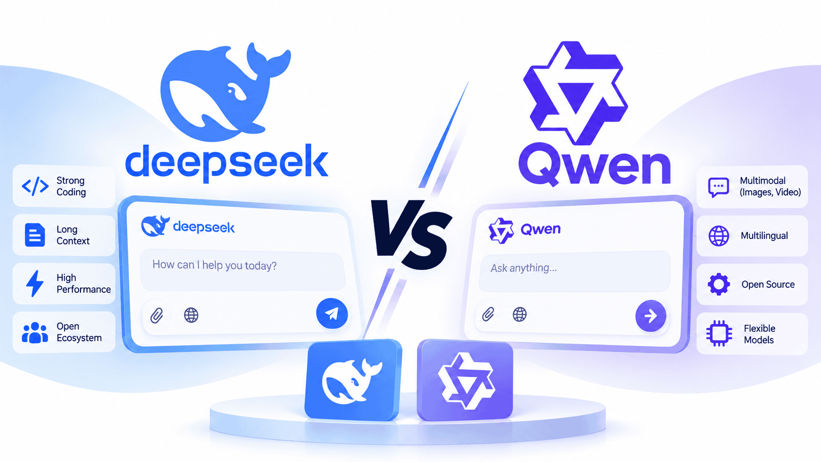 DeepSeek vs Qwen